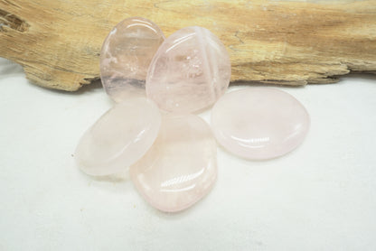 GALET PLAT QUARTZ ROSE