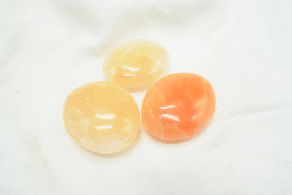 GALET SELENITE ORANGE