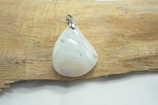 PENDENTIF AGATE BLANCHE