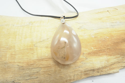 PENDENTIF AGATE FLEUR (REF6)