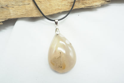 PENDENTIF AGATE FLEUR (REF6)