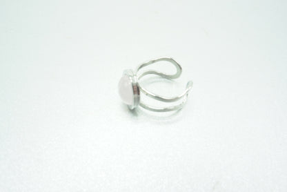 BAGUE REGLABLE QUARTZ ROSE