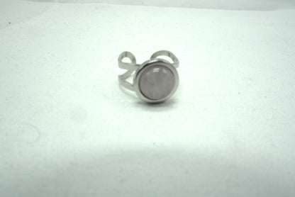 BAGUE REGLABLE QUARTZ ROSE
