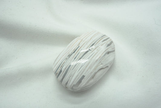 GALET AGATE BLANCHE DU MEXIQUE