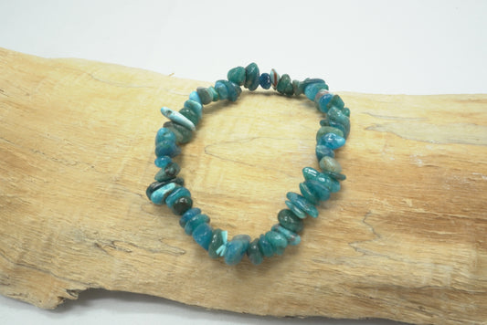 BRACELET BAROQUE APATITE BLEUE