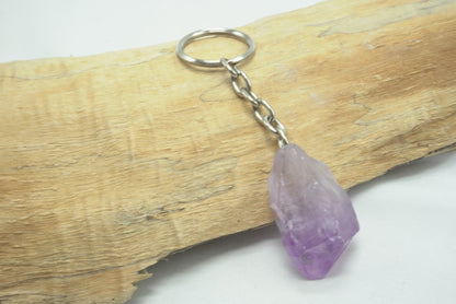 PORTE CLE AMETHYSTE BRUTE