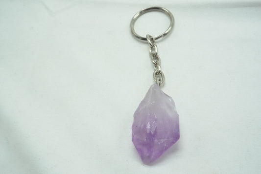 PORTE CLE AMETHYSTE BRUTE