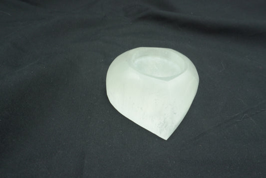 BOUGEOIR COEUR SELENITE