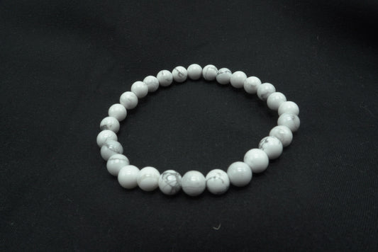 BRACELET HOWLITE 6MM