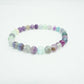 BRACELET FLUORITE MULTICOLORE 6MM