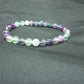 BRACELET FLUORITE MULTICOLORE 6MM