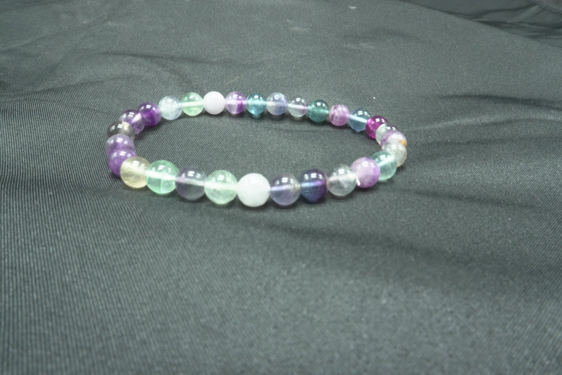 BRACELET FLUORITE MULTICOLORE 6MM