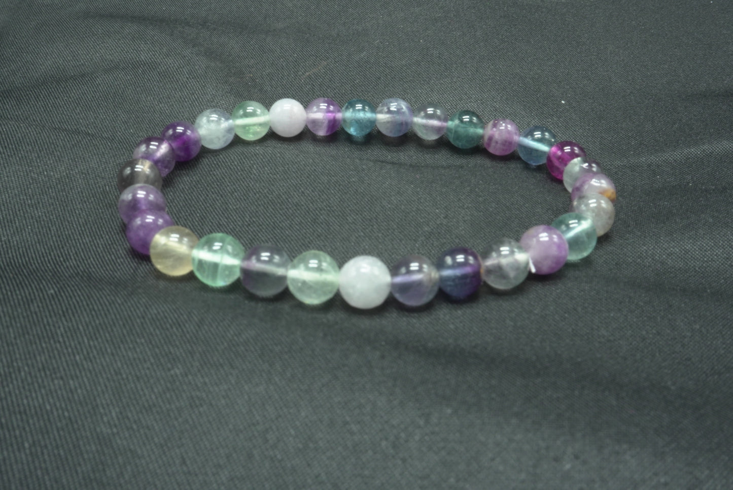 BRACELET FLUORITE MULTICOLORE 6MM