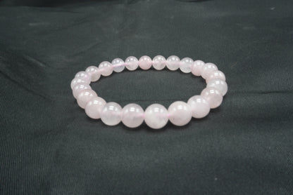 BRACELET QUARTZ ROSE 8MM