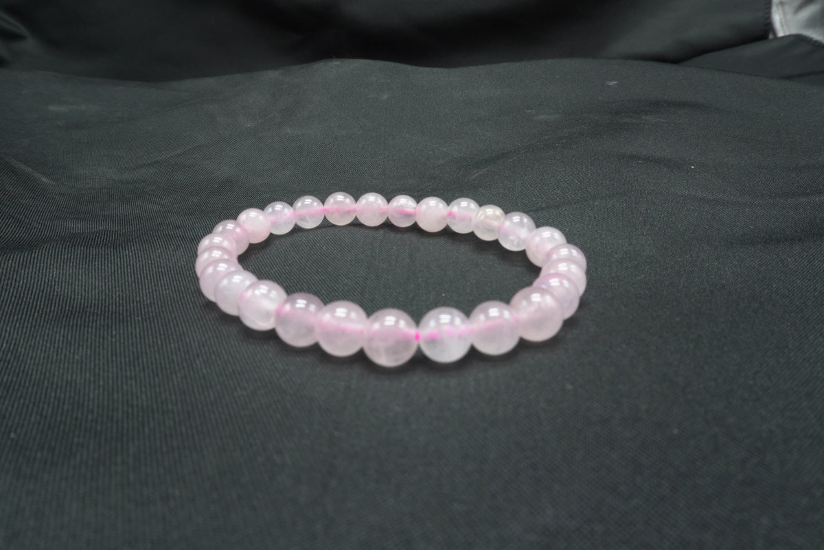 BRACELET QUARTZ ROSE 6MM TAILLE ENFANT