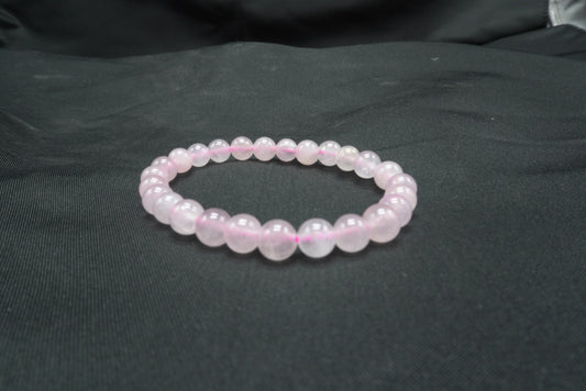 BRACELET QUARTZ ROSE 6MM TAILLE ENFANT