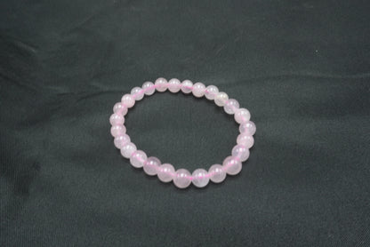 BRACELET QUARTZ ROSE 6MM TAILLE ENFANT