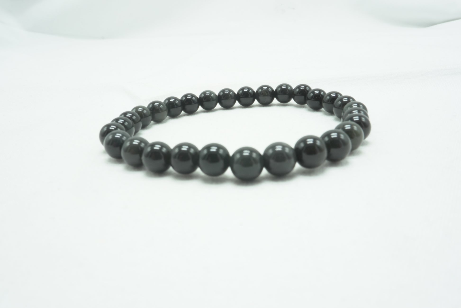 BRACELET OBSIDIENNE OEIL CELESTE 6MM