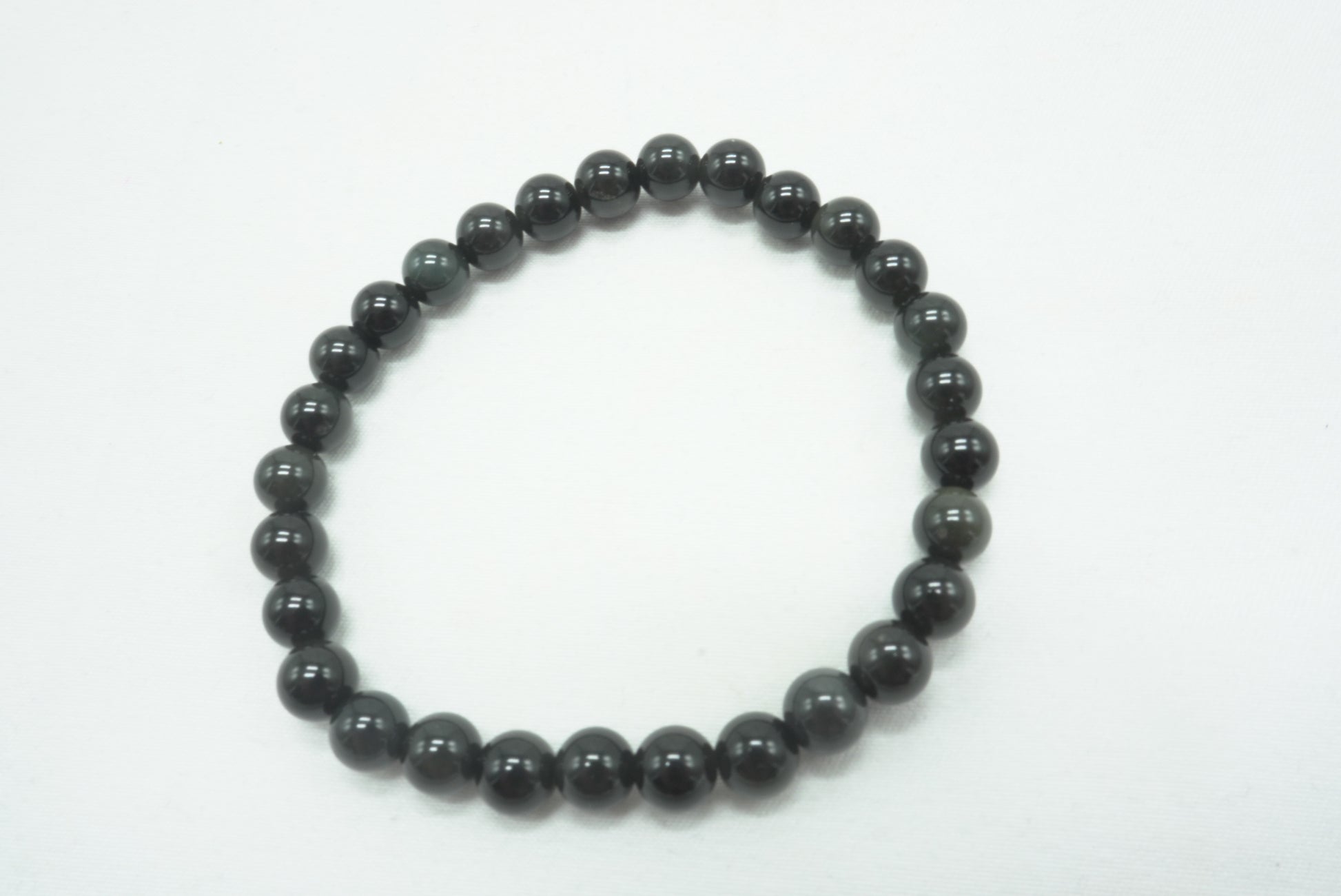 BRACELET OBSIDIENNE OEIL CELESTE 6MM