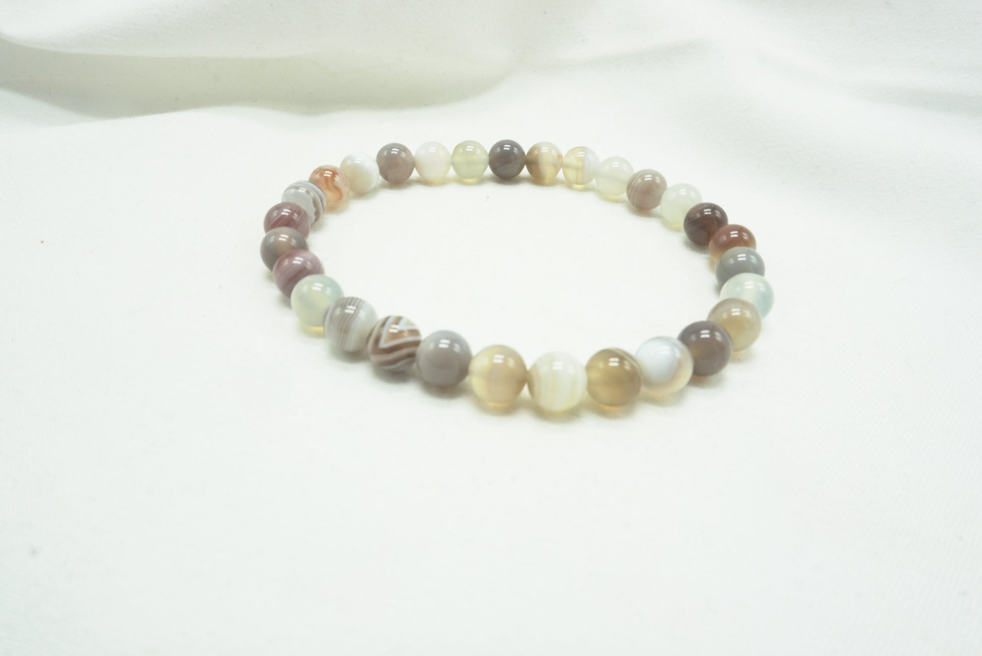 BRACELET AGATE BOTSWANA 6MM