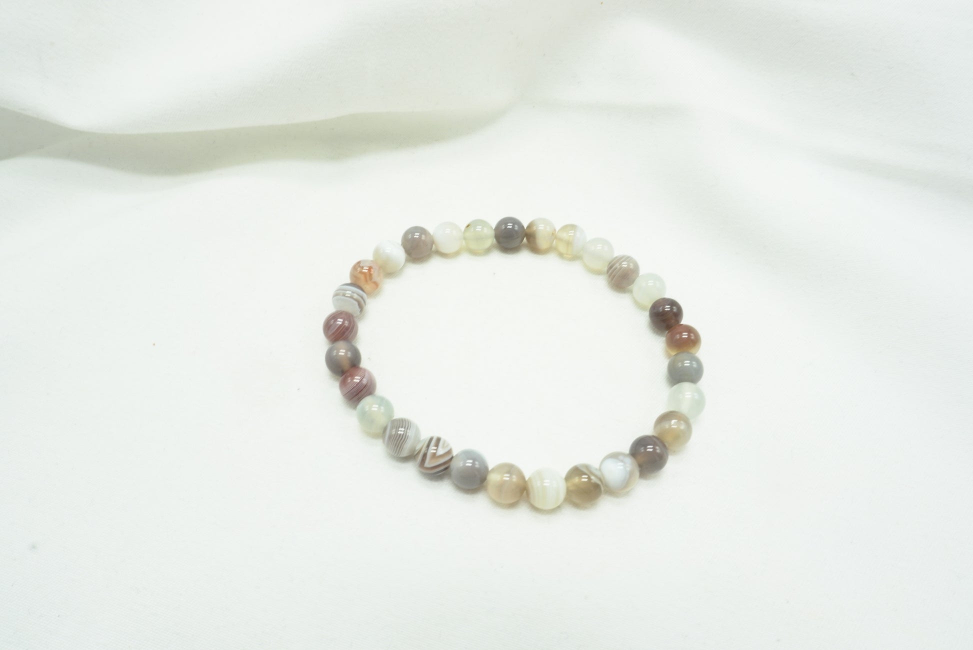 BRACELET AGATE BOTSWANA 6MM