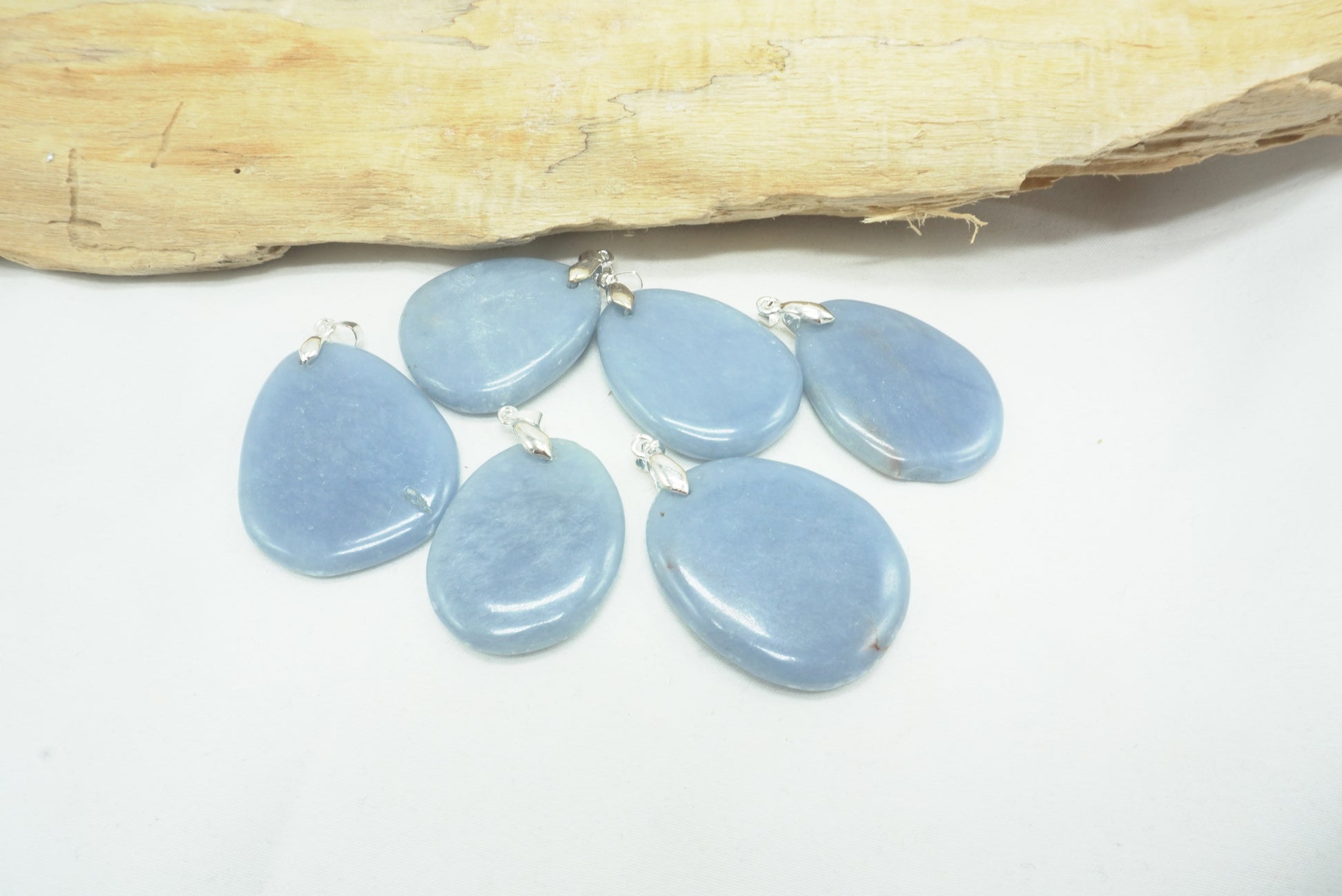 PENDENTIF PIERRE PLATE ANGELITE