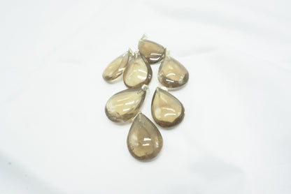 PENDENTIF GOUTTE QUARTZ FUME
