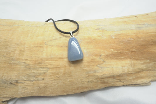 PENDENTIF PIERRE ROULEE AVENTURINE BLEUE