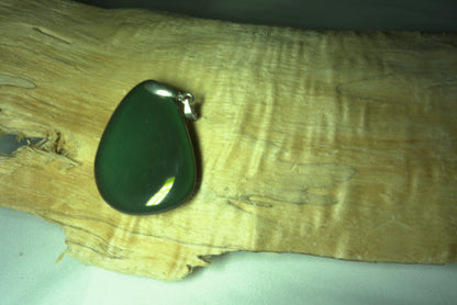 PENDENTIF PIERRE PLATE OBSIDIENNE ARC EN CIEL