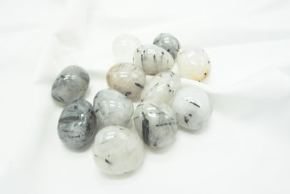 PIERRE ROULEE RONDE QUARTZ TOURMALINE