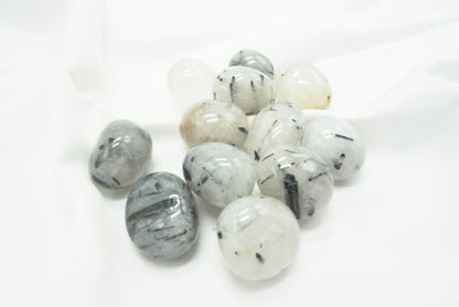 PIERRE ROULEE RONDE QUARTZ TOURMALINE