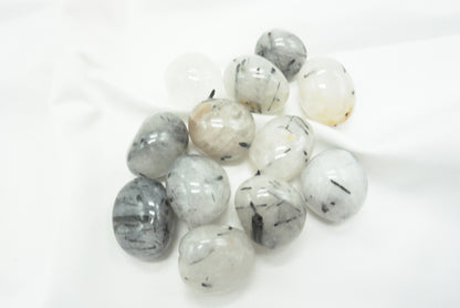 PIERRE ROULEE RONDE QUARTZ TOURMALINE