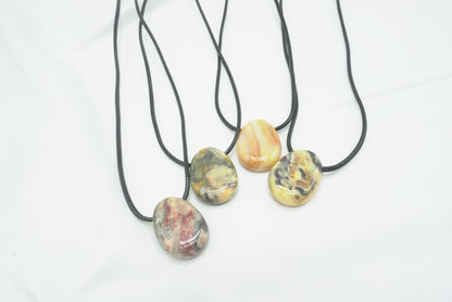 PENDENTIF PIERRE PERCEE AGATE CRAZY LACE