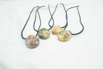 PENDENTIF PIERRE PERCEE AGATE CRAZY LACE