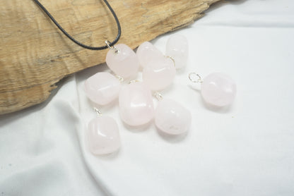 PENDENTIF PIERRE ROULEE MANGANOCALCITE