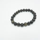 BRACELET OBSIDIENNE DOREE 8MM