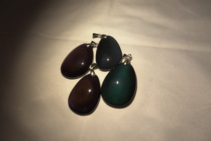 PENDENTIF OBSIDIENNE OEIL CELESTE