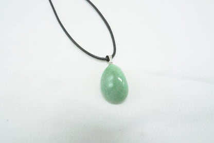 PENDENTIF PIERRE ROULEE AVENTURINE VERTE