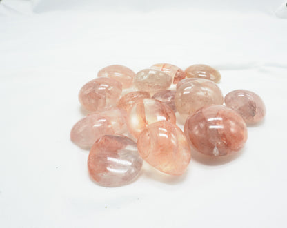 MINI GALET QUARTZ HEMATOIDE ROUGE