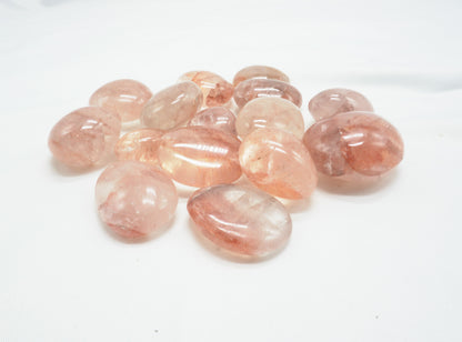 MINI GALET QUARTZ HEMATOIDE ROUGE