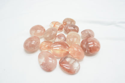 MINI GALET QUARTZ HEMATOIDE ROUGE