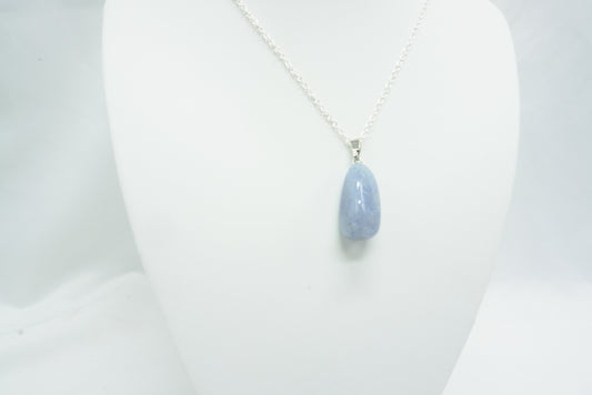 PENDENTIF PIERRE ROULEE AVENTURINE BLEUE