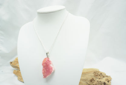 PENDENTIF RHODOCHROSITE BRUTE