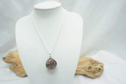 PENDENTIF PIERRE ROULEE CHIASTOLITE