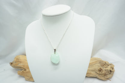 PENDENTIF AIGUE MARINE PIERRE ROULEE