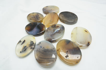 GALET PLAT AGATE DENDRITIQUE