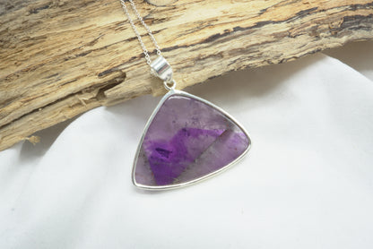 PENDENTIF AMETHYSTE TRAPICHE ARGENT (ref 1)