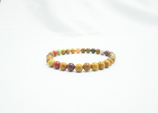BRACELET JASPE MOKAITE 6MM