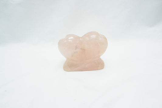 DOUBLE COEUR QUARTZ ROSE (267 grammes)