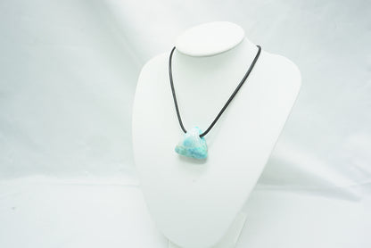 PENDENTIF PIERRE PERCEE LARIMAR